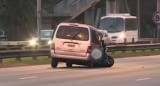 Accidente en avenida General Paz, foto: Policía, NA