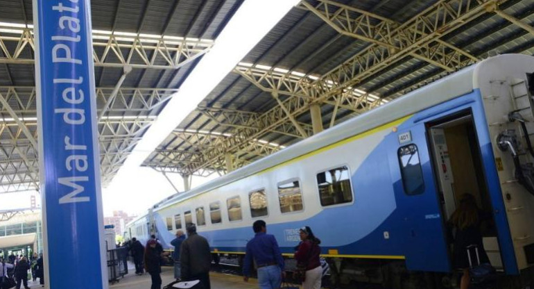 Trenes a Mar del Plata. Foto: NA.