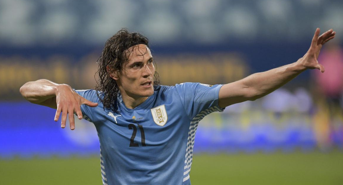 Edison Cavani, futbolista uruguayo. Foto: NA.