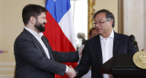 Rueda de prensa de los presidentes de Colombia y Chile. EFE