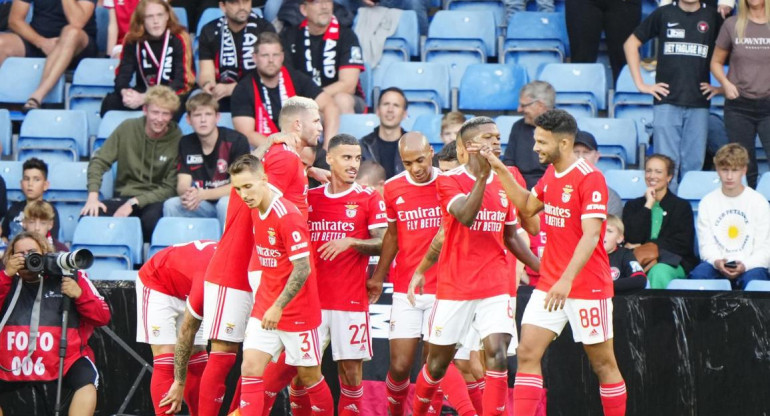 Benfica vs Midtjylland, Champions League. Foto: EFE.