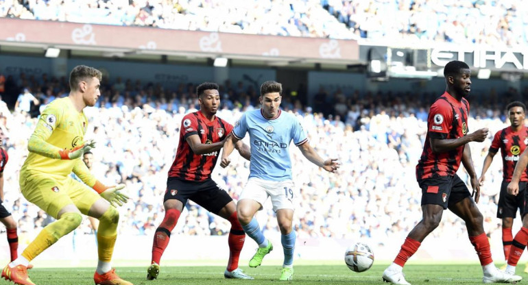 Julián Álvarez, Manchester City. Foto: EFE.