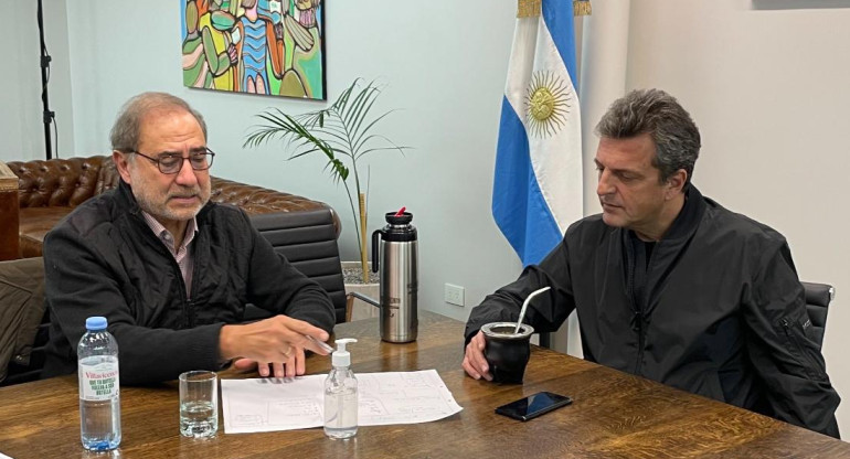 Jorge Argüello y Sergio Massa, Gobierno, NA