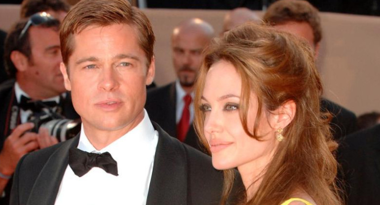 Brad Pitt y Angelina Jolie, ex pareja. Foto: NA.