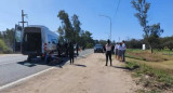 Combi que trasladaba cadetes del Liceo Militar General Belgrano. Foto: NA.