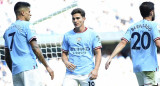 Julián Álvarez en el Manchester City. Foto: EFE.