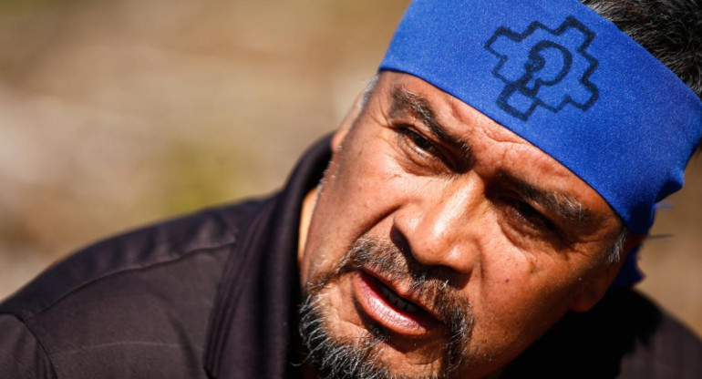 Héctor Llaitul, líder radical mapuche. Foto: EFE.