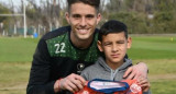 Ezequiel Unsain junto a Tiziano Carrizo. Foto: NA.