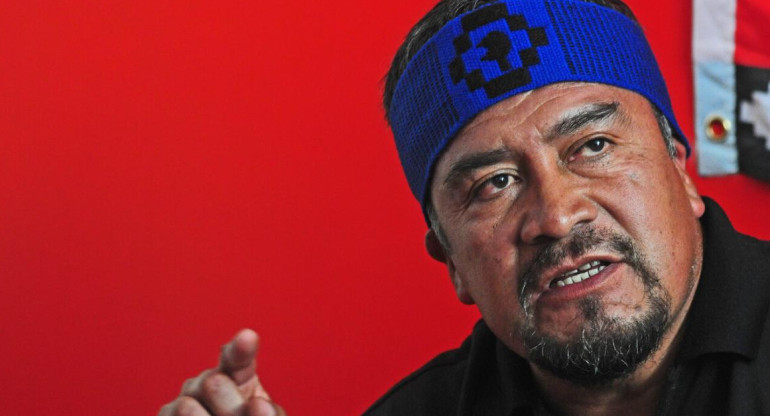 Héctor Llaitul, líder radical mapuche. Foto: La Tercera.