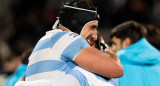 Festejo de Los Pumas ante los All Blacks por el Rugby Championship. Foto: NA.