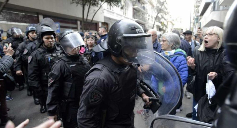 Cristina Fernández, marcha, Policía de la Ciudad, NA