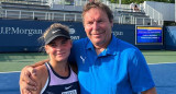 Sara Bejlek, tenista envuelta en un escándalo durante partido del US Open. Foto: IG Sarah Bejlek