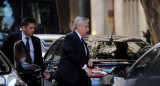 Alberto Fernández en la casa de Cristina Kirchner en Recoleta. Foto: Telam.