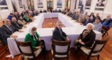 Alberto Fernández, reunión en Casa Rosada. Foto: NA.