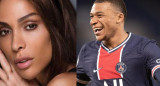 Inés y Mbappé. Foto: NA.