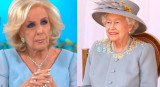 Mirtha Legrand y la Reina Isabel II. Foto: NA.