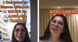 Qué se puede hacer con 100 mil guaraníes en Buenos Aires. Foto: TikTok.