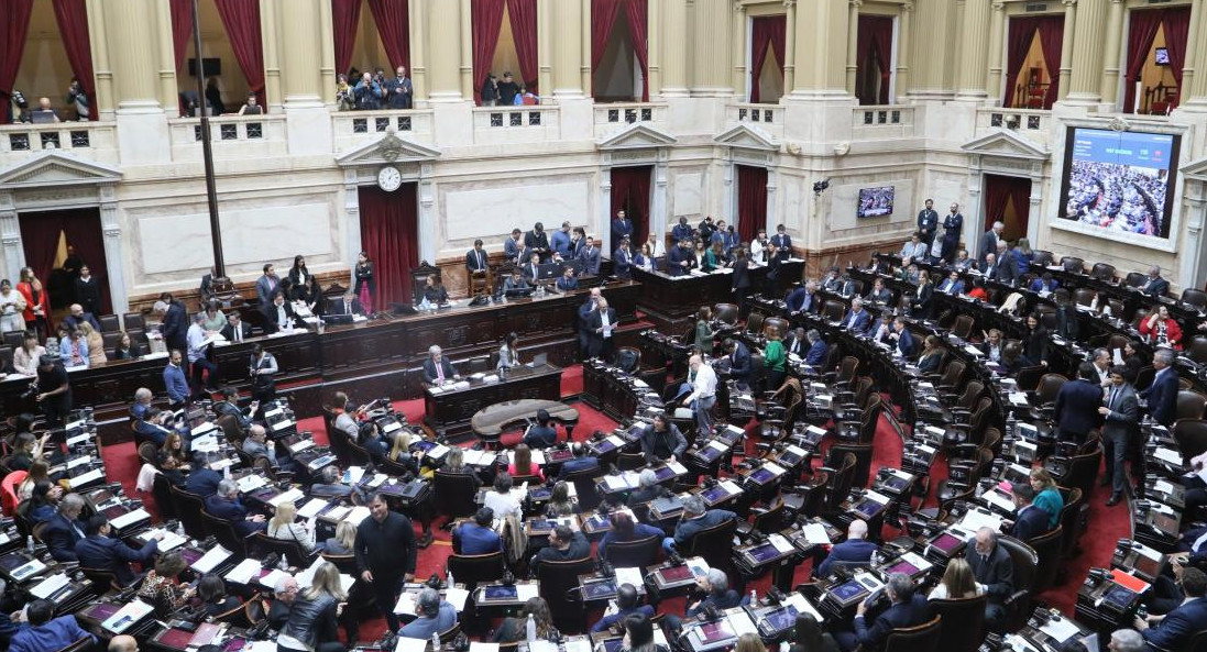 Sesión en Diputados. Foto: NA