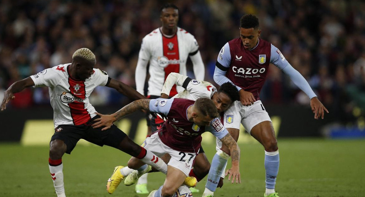 Aston Villa vs Southampton. Foto: REUTERS