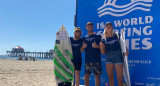 Equipo argentino en el Mundial de surf de California. Foto: Prensa.