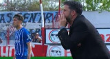 El tenso cruce entre de Paoli y un jugador de Godoy Cruz. Foto: captura de video.