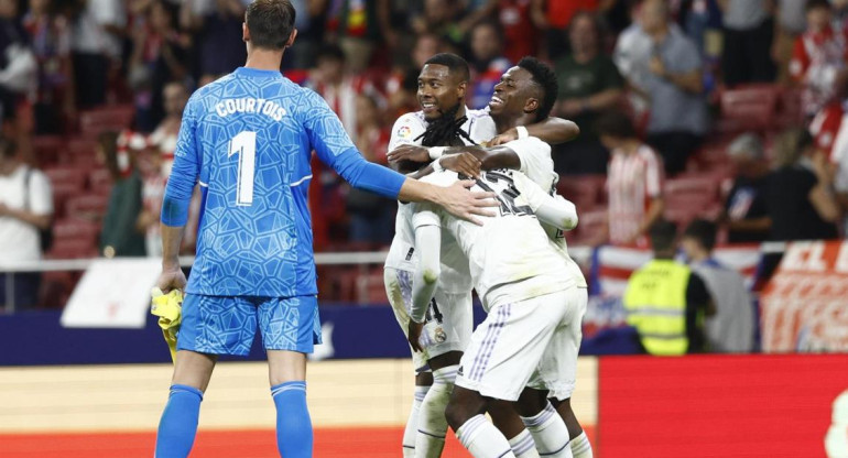Real Madrid venció a Atlético de Madrid en el derbi. Foto: EFE.