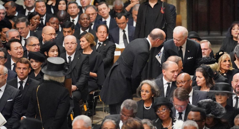 Jefes de estado en el funeral de la reina Isabel II. Foto: Reuters.