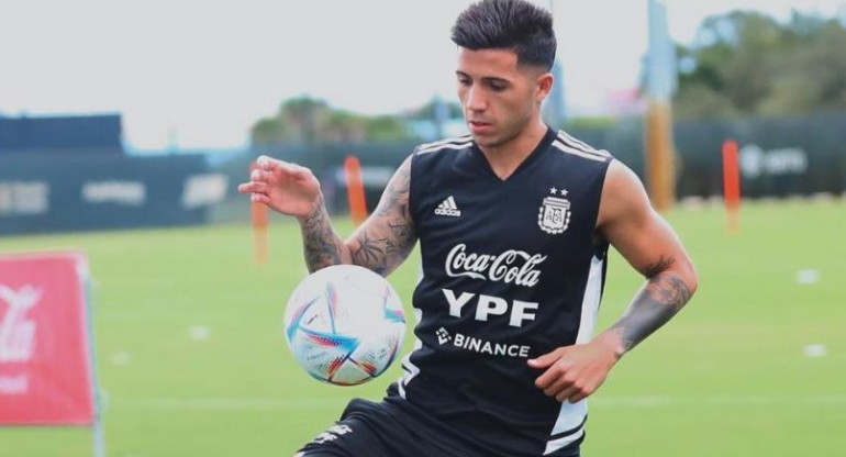 Enzo Fernández, Selección Argentina. Foto: NA.