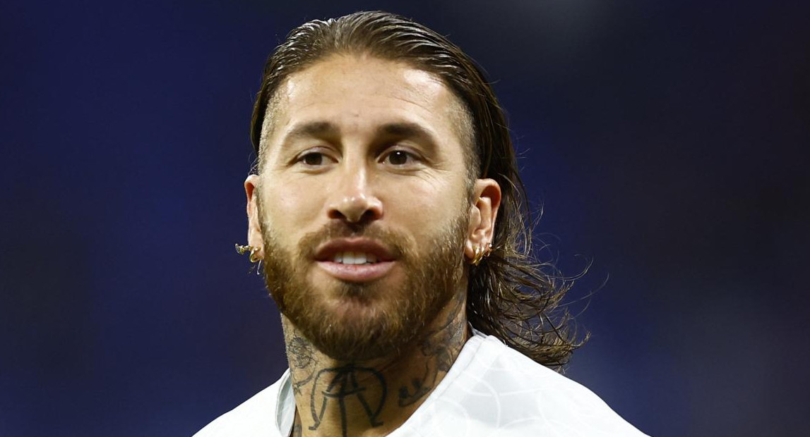 Sergio Ramos cambió de look. Foto: Reuters.