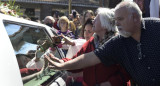 Último adiós a Carlitos Balá en Chacarita. Foto: Télam