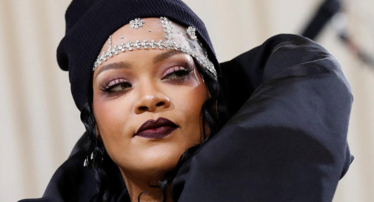 Rihanna en el Metropolitan Museum of Art Costume Institute Gala. Foto: Reuters.