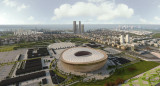 Estadio Lusail, donde se jugará la final del Mundial de Qatar 2022. Foto: NA.