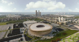 Estadio Lusail, donde se jugará la final del Mundial de Qatar 2022. Foto: NA.