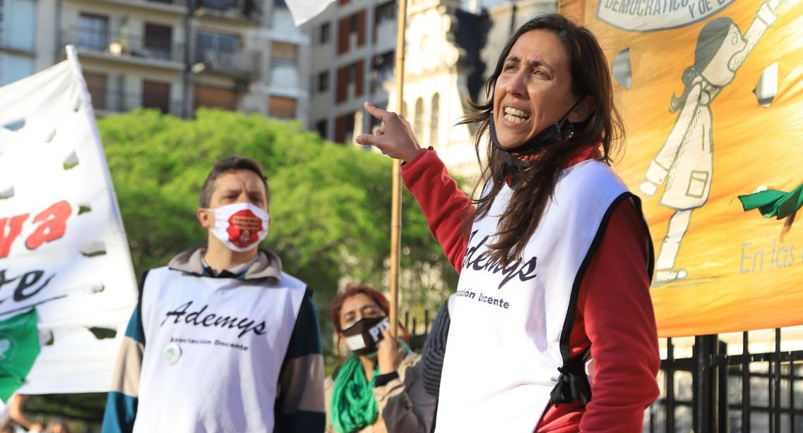 Protesta de docentes, paro docente, NA