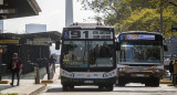 Colectivos en la Ciudad de Buenos Aires. Foto: NA.