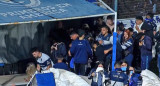 Incidentes en pleno partido entre Gimnasia y Boca. Foto: NA