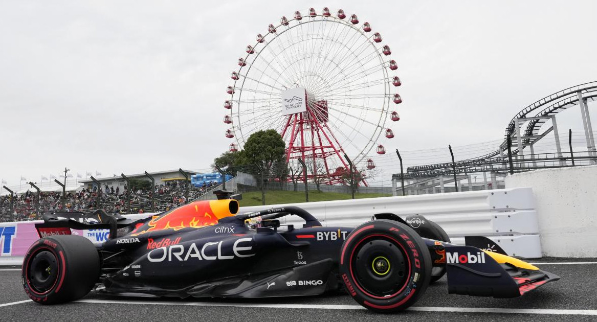 Max Verstappen en el Gran Premio de Japón. Foto: EFE.