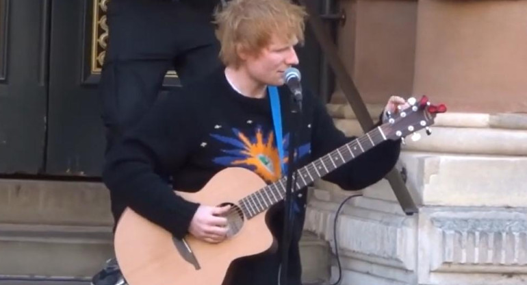 Ed Sheeran. Foto: Captura de video.