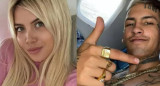 Wanda Nara y L-Gante. Foto NA.