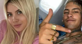 Wanda Nara y L-Gante. Foto NA.