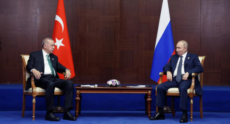 Recep Tayyip Erdogan y Vladímir Putin. Foto: REUTERS.