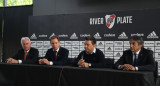 El anuncio de Marcelo Gallardo en conferencia de prensa. Foto: Télam.