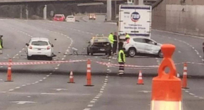 Choque múltiple en Panamericana. Foto: NA.