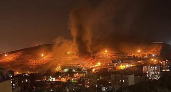 Incendio en la prisión de Evin. Foto: 800Noticias.