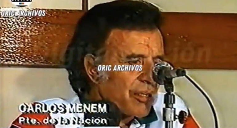 Carlos Menem, 1992, ORIC Digital, América TV