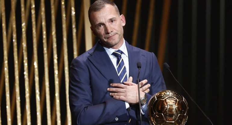 Andriy Shevchenko en la gala del Balón de Oro. Foto: Reuters.