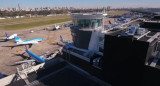 Aviones en el Aeroparque Internacional Jorge Newbery. Foto: Télam.