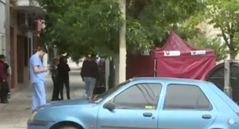 Muerte en Villa Soldati. Foto: captura de video C5N.