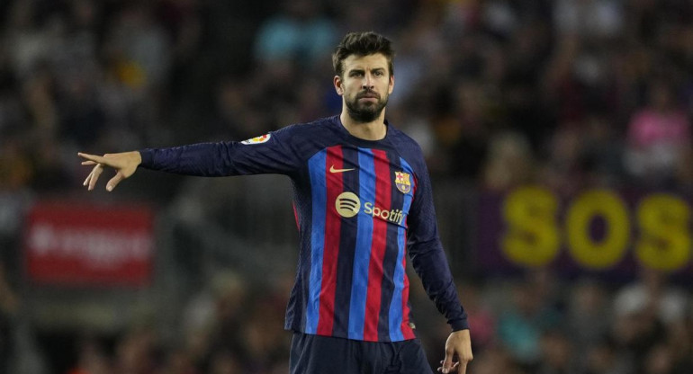 Gerard Piqué vs. Villarreal. Foto: EFE.