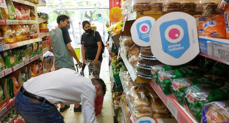 Supermercados, economía argentina. Foto: NA